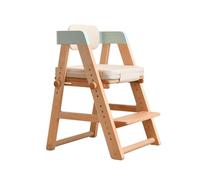 Chaise de bureau pour enfants Chaise de salle à manger for enfants, peut soulever la chaise d'étude, chaise de bureau à domicile, Correction assise, chaise de croissance en bois Chaise d'étude(Green)