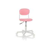 hjh OFFICE Chaise pivotante pour Enfants KIDDY Base I Tissu, Chaise pivotante avec Dossier moulé, Rose, 719239