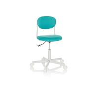 Chaise de bureau pour enfants / chaise pivotante pour enfants KIDDY BASE I Tissu turquoise