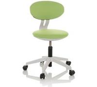 hjh OFFICE Chaise Enfant évolutive MINIMOVO Chaise pivotante réglable en Hauteur, Chaise de Bureau sans accoudoirs, Tissu Vert