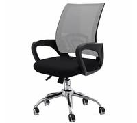 Chaise de Bureau pour Ordinateur, Chaise de Bureau, Support Lombaire Ergonomique réglable, accoudoirs, Tissu maillé Haute densité, pivotante à 360 degrés, Unisexe(Gray,Upgraded)