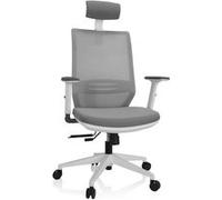 Chaise de bureau PROFONDO PRO W Tissu maille / Tissu gris hjh OFFICE Gris G