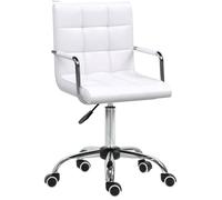 Chaise de bureau réglable en hauteur 84-99H cm chaise pivotante ergonomique fauteuil de direction pour le bureau et