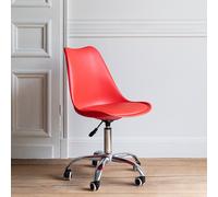 Chaise De Bureau Réglable En Hauteur Rouge Anne Rouge