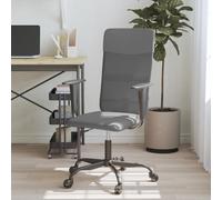 vidaXL Chaise de bureau noir tissu en maille et similicuir Multicolore