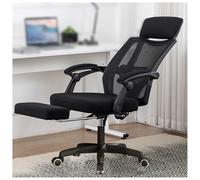 Chaise de Bureau réglable, inclinable, avec Repose-Pieds, Appui-tête et Dossier, pivotante à 360°, pour la Maison, la Chambre à Coucher, Le Bureau, Les Adultes et Les étudiants, Design ergon