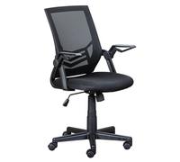 Inter Link – Chaise de bureau Jilli – Fauteuil pivotant – Noir – Idéal pour le bureau à domicile