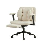 Chaise de Bureau Roline Fauteuil Gamer 150kg avec Repose-Pieds Beige