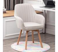 Chaise De Bureau sans roulettes, Chaises De Salle À Manger Pivotantes en Bois, Chaise Rembourrée Confortable, Jolie Chaise De Bureau Moderne, Fauteuils en Velours du Milieu du Siècle pour Coiffeuse