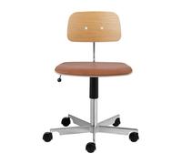 Chaise de bureau siège cuir Kevi 2533 WxD 175x75cm/seat height 38-51cm