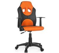 Chaise De Bureau / Siège Pivotant Kid Game Al Noir/Orange Hjh Office Noir