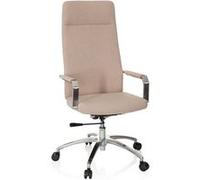 Chaise de bureau / Siège pivotant SARANTO PLUS I Tissu Beige hjh OFFICE Beige G