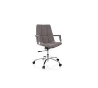 Chaise de bureau / siege pivotant SARANTO tissu gris foncé