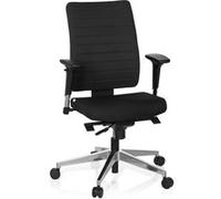 Chaise de bureau / siège tournant PRO-TEC 350 tissu noir hjh OFFICE Noir G