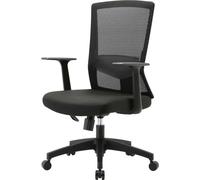 chaise de bureau SIHOO dossier ergonomique soutien de la taille réglable noir Noir