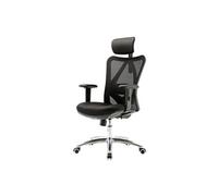 Chaise de bureau SIHOO charge maximale 150kg sans repose-pieds noir