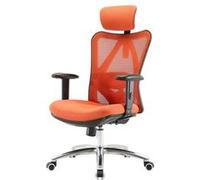Chaise de bureau SIHOO ergonomique charge max. 150kg sans repose-pieds, orange Orange G