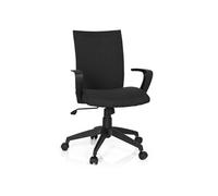 Chaise de bureau SOFT tissu noir