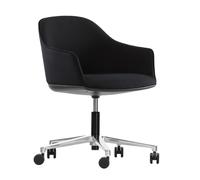 Chaise de bureau Softshell frame aluminium polished/with soft wheels