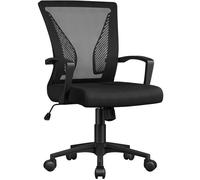 Chaise de Bureau-Support Lombaire en Mesh, Fauteuil Ergonomique Réglable en Hauteur, nclinaison,Pivotant 360°,Charge 136kg YAHEETECH