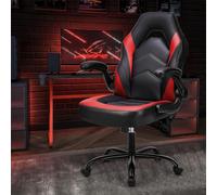Chaise de bureau Sweetcrispy, ergonomique, chaise de bureau, chaise pivotante, chaise gaming, chaise e-sport, cuir PU, charge maximale 123 kg
