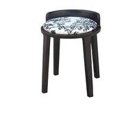 Chaise de Bureau Tabouret de maquillage for chambre à coucher, chaise de salle à manger antique, tabouret rond rétro de luxe léger, chaise de coiffeuse scandinave française Chaise de Bureau à Domicile