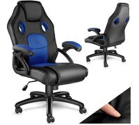 Tectake Chaise gamer MIKE - noir/bleu