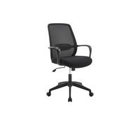 Chaise de bureau - Tissu - Noir - VATISTA