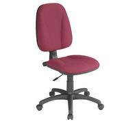 Siège de bureau tissu Prestige/Jupiter avec roulettes autofreinées - bordeaux - Nowy styl Bordeaux G