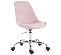 Chaise de bureau Toulouse en velours , Rose