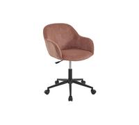 Vente-unique - Chaise de Bureau - Velours côtelé - Rose - MARENZIA