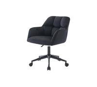 Chaise de bureau - Velours - Noir - Hauteur réglable - PEGA de Pascal Morabito