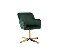 Chaise de bureau - Velours - Vert - CAPULI Vert