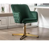 Chaise de bureau - Velours - Vert - CAPULI Vert