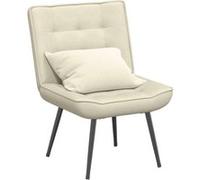 Chaise de bureau en plastique non pliable H. 84 cm interieur beige