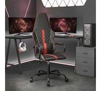 Chaise de bureau Vidaxl H. 118.5 cm non pliable interieur en metal gris gris G