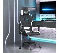 Chaise de bureau Vidaxl H. 120 cm non pliable interieur en plastique noir noir G