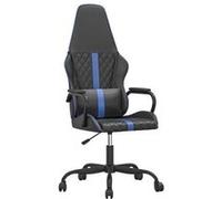 Chaise de bureau Vidaxl interieur non pliable en metal H. 118.5 cm bleu bleu G