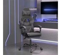 Chaise de bureau vidaxl interieur non pliable en plastique H. 121 cm gris gris G