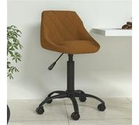 Vidaxl Chaise De Salle à manger Marron Velours