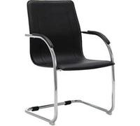 Chaise de Bureau Cantilever Similicuir Blanc Fauteuil Siège Intérieur vidaXL