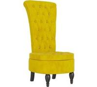 Chaise de bureau Vidaxl interieur non pliable H. 108 cm en bois massif jaune jaune G