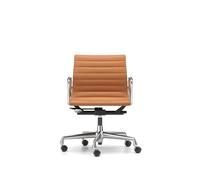 Chaise de Bureau Vitra EA 118 avec Mécanisme Pivotant/accoudoir/basculant Cuir Premium Cognac L50/cadre Chrome