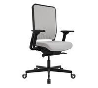 Chaise de bureau W1C Low dossier rembourrage plat WxDxH 68x68x101-115cm/frame star base black