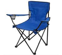 Chaise de camping chaise pliante de camping avec accoudoirs bancs portables pour pêche à la plage de plage tabouret de salon touristique pliant (couleur: bleu, taille: 50 * 50 * 80cm) (bleu Aqiong