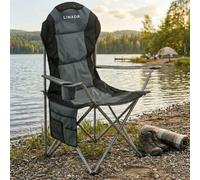 Linxor - Chaise de Camping Pliable, siège de Plage, de pêche Portable avec Sac de Transport - Plusieurs Coloris