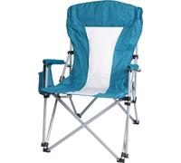 Chaise De Camping Hwc-L50, Chaise Pliante Chaise De Pêcheur Chaise De Régie, Lavable Housse De Protection Acier Tissu/Textile Turquoise Bleu