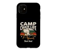 Chaise de Camping Life Best Seat Retro Camping Vibes Coque pour iPhone 11