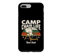 Chaise de Camping Life Best Seat Retro Camping Vibes Coque pour iPhone 7 Plus/8 Plus