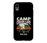 Chaise de Camping Life Best Seat Retro Camping Vibes Coque pour iPhone XR